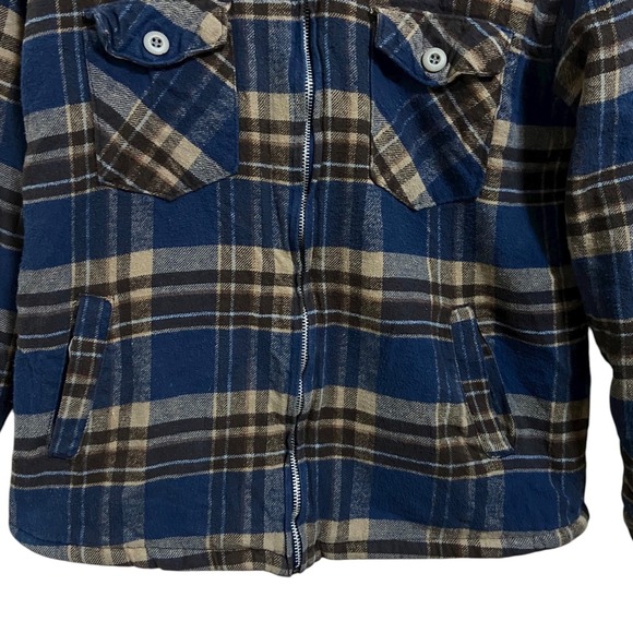 Alaska 1959 Wilderness Gear Plaid Sherpa Lined Zip Up‎ Hoodie VTG Jacket Medium - Picture 6 of 8